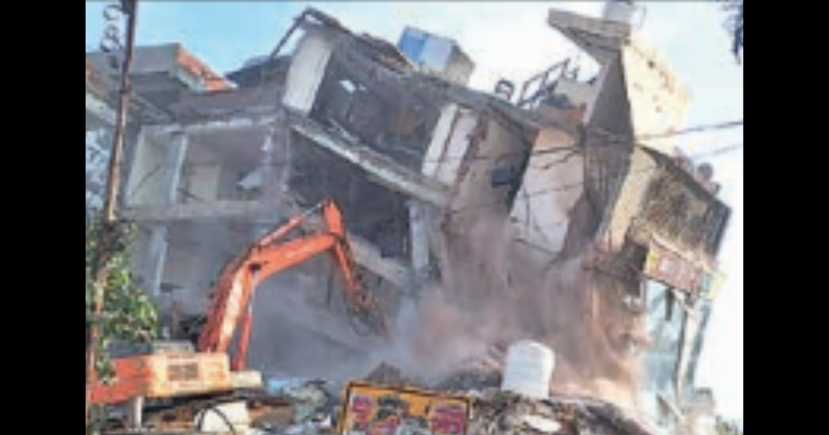 Demolition cost to be recovered from accused